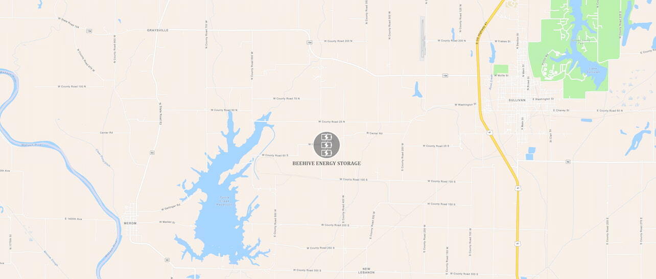 Beehive Energy Storage Project Map