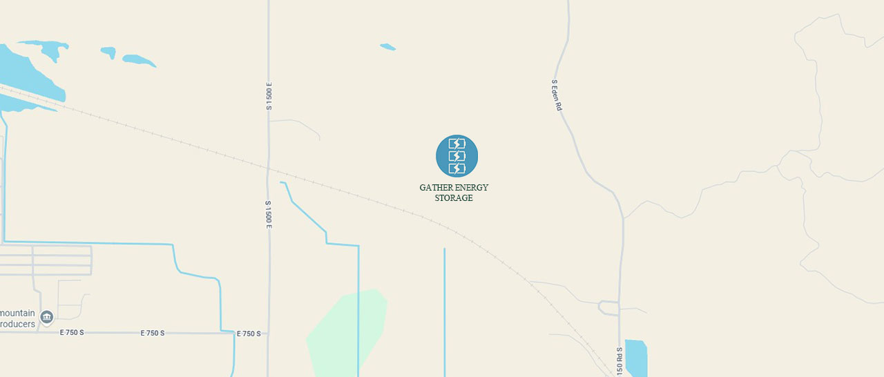 Gather Energy Storage project map